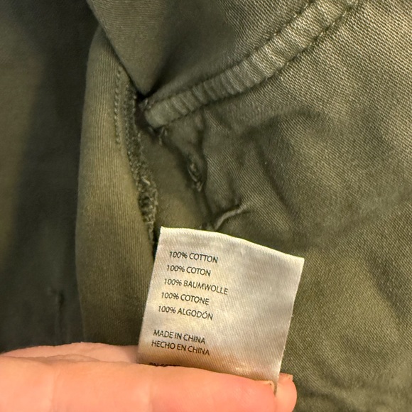 Pilcro cropped Olive Paint-Splatter Utility Jacket xs - Picture 10 of 10